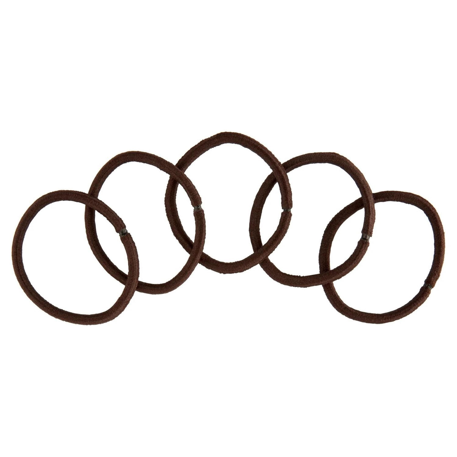 Goody Ouchless Brown Hair Elastics - No Metal Gentle Hair Ties - 30 Ct (with bonus)