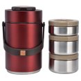 thumbnail image 1 of Thermal Bento Box, 2.3L Portable Insulated Food Food Jar  For Student For Work For Travel Red, 1 of 8