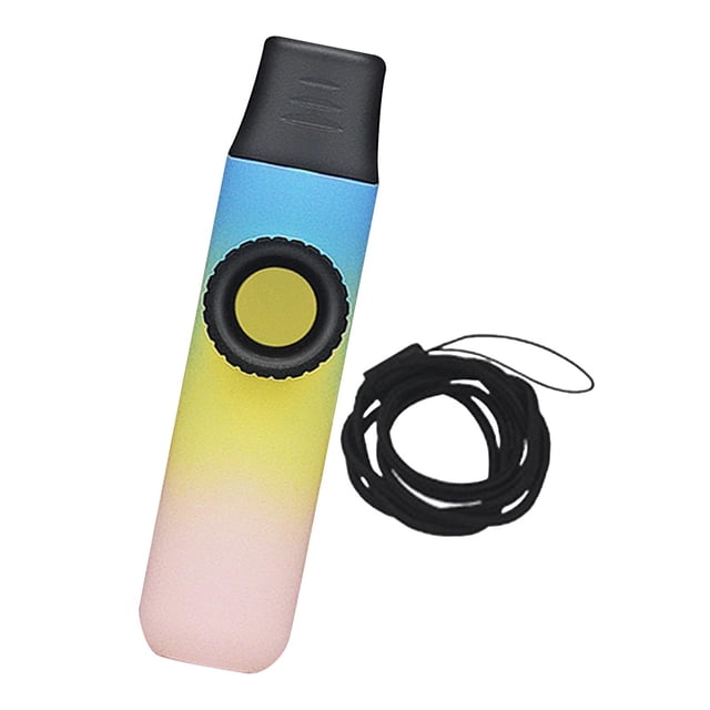 HILABEE Kazoo Flute Compact Party Favors with Lanyard for Beginner Children All Ages Three color gradient