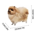 thumbnail image 2 of Yellow Plush Pomeranian Dog Toy Realistic Animal Figure With Soft Fur For Kids Decor Size 87 X 75 X 28 Inches, 2 of 4