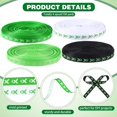 thumbnail image 3 of Estbridge 100 Yards 4 Rolls Mental Health Awareness Ribbon 3/8 Inches Per Roll Grosgrain Green Ribbon Printed Craft Ribbon for Mental Health Month Crafts Party, 3 of 6