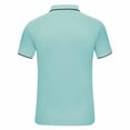 thumbnail image 4 of Timegard Womens Tops Plus Size Breathable Lapel V Neck Button Short Sleeve Loose Blouse Summer Casual Unisex, 4 of 8