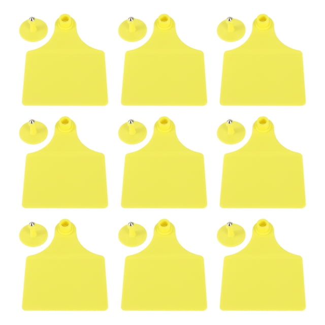 Ear Tag Ear Tag Yellow Pp 20 Set Livestock Identification Blank Ear Tag For Goats Sheep Cattle Cows Pigs Farm Supplies