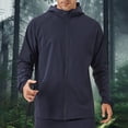 thumbnail image 4 of WRKEKC Performance Outdoor Sport Jacket Men's Windproof Lightweight Hooded with Secure Zippered Pockets for Climbing Running and All-Weather Training Navy XXL, 4 of 8