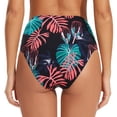 thumbnail image 3 of Women's High Waisted Bikini Bottom Full Coverage Bathing Suits Bottoms Tummy Control Swim Bottom Briefs, 3 of 8