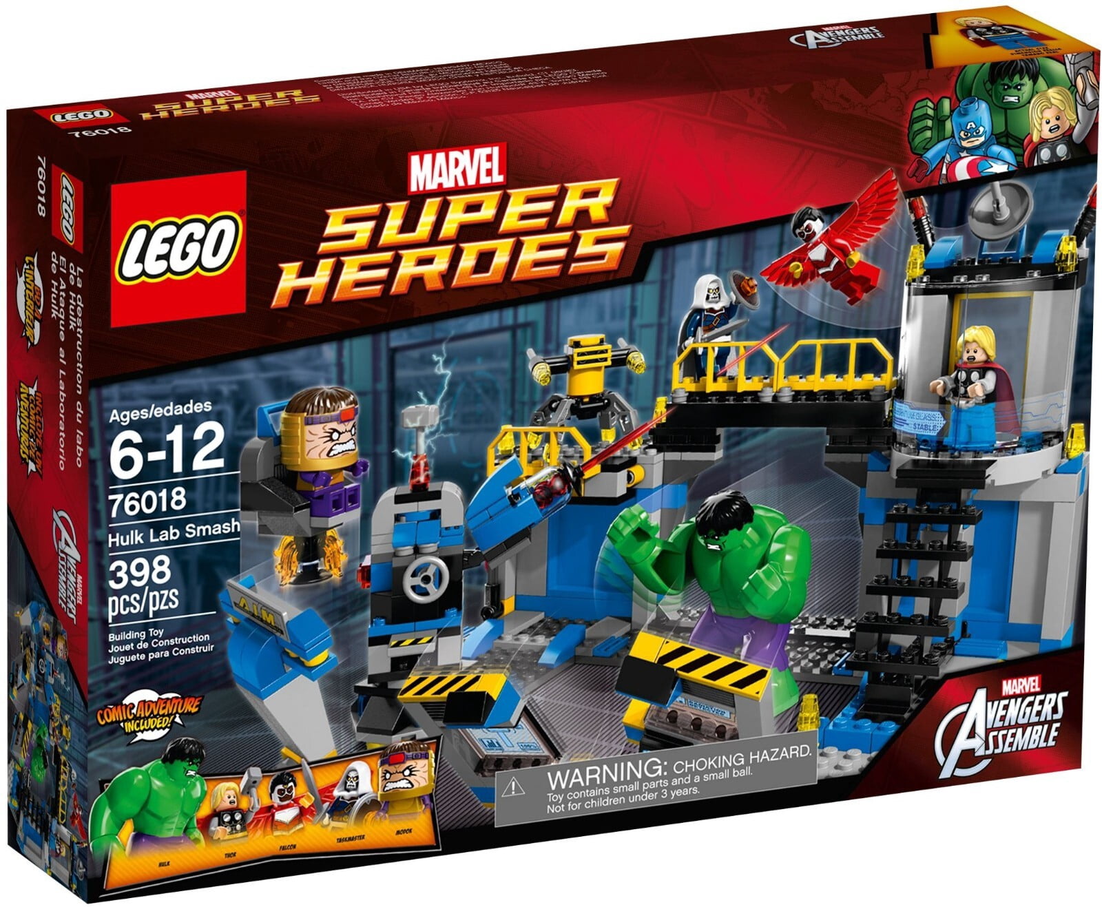 LEGO Marvel Super Heroes 76018 Avengers Hulk Lab Smash New Sealed