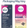 thumbnail image 2 of Veet® Professional™ Wax Strips with Easy Gelwax, Hair Removal, Remove the Shortest Hairs, Sensitive Formula, Legs & Body, 40 Count + 4 Wipes, 2 of 12