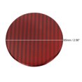 thumbnail image 3 of Unique Bargains 4 Pcs Auto 65mm Autocollant de Moyeu Central en Plastique Motif Fibre de Carbone Rouge Universel, 3 of 6