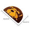 thumbnail image 2 of 40x60cm Semi-Circular Quick-Dry Bathroom Mat, Anti-Slip Absorbent Toilet Rug, Machine Washable Sanitary Floor Pad for Shower, 2 of 8