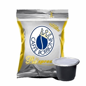 Caffe Borbone gélules (compatibles avec Nespresso® OriginalLine machines) - 50-pack - Posses or/or - (Intensité 7/10
