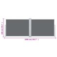 thumbnail image 4 of vidaXL Auvent Latéral Rétractable Anthracite 100x1000 cm, 4 of 5