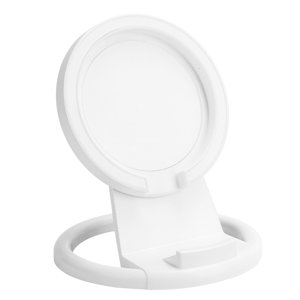 Support de chargeur sans fil, pied de chargeur mains libres moins Space Magnetique pour 12 Mini/11 Pro /Xs/XR/X/8 blanc