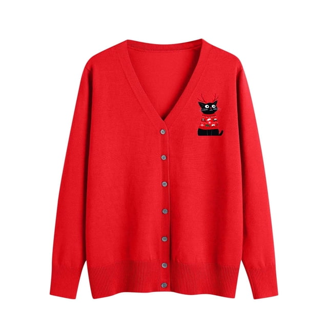 Cardigan pour Femmes, Cardigan Décontracté à Col, Manches Longues, Grande Taille, Surdimensionné, Tricoté, Extérieur, Cardigans pour Femmes