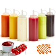 thumbnail image 3 of Coofit Bouteille Compressible en Plastique Rechargeable 8,45 Oz Bouteille à Jets Compressibles Bouteille à Condiments, 3 of 10