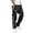 Noir, variante sur Pantalon Cargo pour Hommes Pantalon Cargo de Rue pour Hommes Pantalon de Charpentier Ajusté pour Hommes Pantalon de Sport de Loisir Poche Pied Jeune et Pantalon Pantalon de Travail pour Hommes Bouche Casquette Corde Taille Pantalon Cargo pour Hommes avec