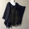 thumbnail image 4 of Gspmoly Robe pour Femmes, Costumes pour Femmes Gothiques à Manches Longues, Robes Corset à Manches Longues, Robe à Col Rond Longueur Genou, Robes de Soirée pour Femmes, Cadeaux de Vacances, 4 of 5