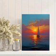 thumbnail image 2 of Qisvanset Abstract Gradient Sunset Mountain Canvas Print 12x16 Inch Home Gift Art, 2 of 8