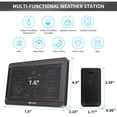 thumbnail image 3 of Geevon Weather Station Wireless Indoor Outdoor Thermometer, Large Color Display Digital Forecast Station Weather Thermometer with Barometer, USB Charging Port and Adjustable Backlight, 3 of 10