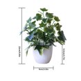 thumbnail image 2 of Artificial Potted Plant Leaf Simulation Leaves Home Office Desktop Greenery Decoration, 2 of 4