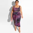 thumbnail image 2 of Costume d'Été pour Femmes Imprimé Serré Mode Décontracté Grande Taille, 2 of 9
