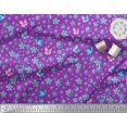 thumbnail image 2 of Soimoi Georgette Viscose Fabric Butterfly & Flower Print Fabric by the Yard 42 Inch Wide, 2 of 3