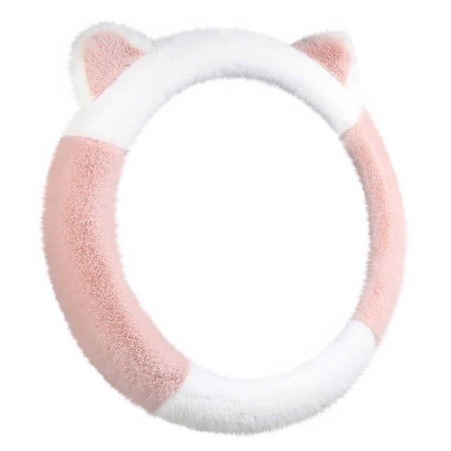 TopLLC Car Steering Wheel Cover Handle Cover Steering Wheel Not Stretch No Inner Ring Ears wheel cover