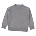 thumbnail image 1 of RXIRUCGD Boys And Girls Solid Color Sweater Pullover Knitted Sweater Candy Base Sweater( Gray, Size:2-3 Years ), 1 of 8