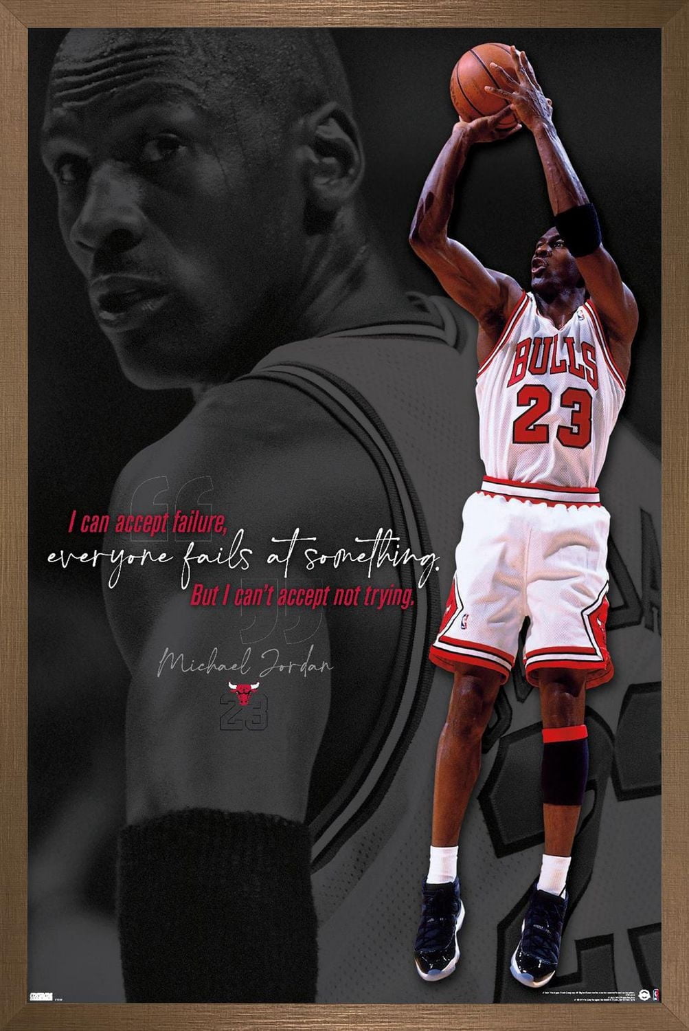 Michael Jordan - Can't Accept Not Trying Wall Poster, 22.375" x 34"
