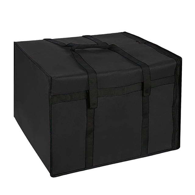 Sac Isotherme pour Livraison de Nourriture, Sac Isotherme Réutilisable, Sac Isotherme Pliable Spacieux 19,7x19,7x14 Pouces avec Fermeture Éclair, Pochette d'Épicerie Réutilisable pour Magasinage, Pique-Niques, Plats à Emporter, Restaurants