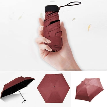 TIMIFIS Parapluie Parapluie de Voyage Parapluie Compact Plat Parapluie Léger Parasol Parapluie Pliant Parasol de Soleil Mini Parapluie Mini Parapluie - Automne