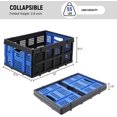 thumbnail image 3 of Ourlova Collapsible Plastic Foldable Storage Crate Basket, Stackable Utility Heavy Duty Milk Crate with Handle for Kitchen Office Camping Classroom Storage, 3 of 8