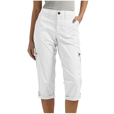 Cinvoph Capris pour Femmes avec Poches Pantalons Athlétiques Tendance Pantalons Décontractés Amples Pantalons d'Entraînement