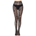 thumbnail image 1 of Penkiiy Fishnet Stockings pour Femmes Femmes Pantalons Aguichant Leggings en Maille Transparente Grande Taille Bas Résille Résille Collants Noirs, 1 of 5
