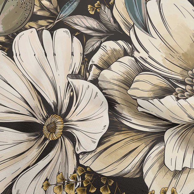 oneOone Velvet Yellow Fabric Florals Sewing Craft Projects Fabric Prints By Yard 58 Inch Wide
