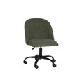 thumbnail image 1 of Linon Stormy Adjustable Swivel Office Chair Black Metal Base in Green Fabric, 1 of 17