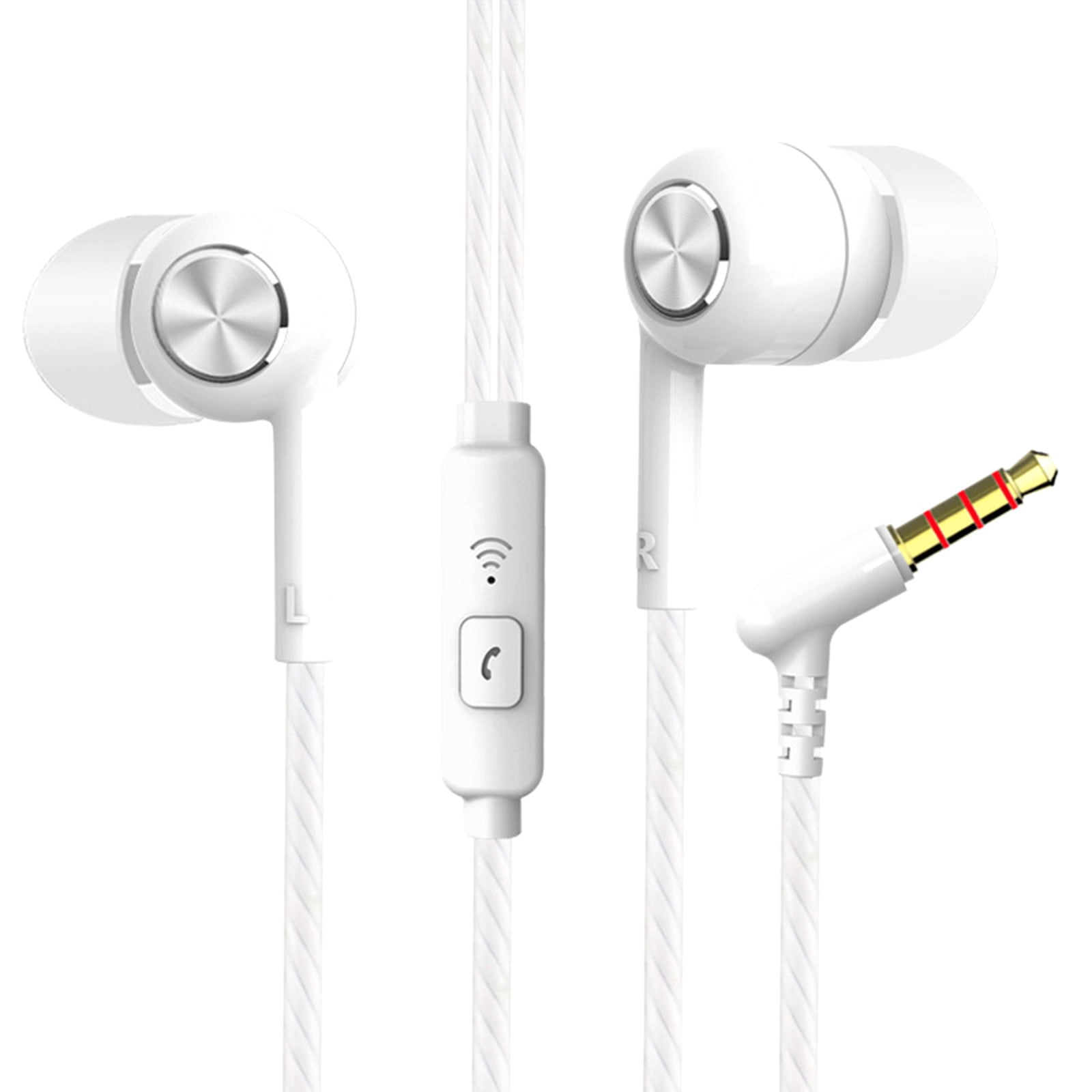 Earphones In Ear Headphones with Microphone 3.5mm Wired Stereo Earbuds