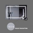 thumbnail image 3 of Topcobe 36 x 24 Inch LED Bathroom Mirror with Anti Fog, Wall Mounted Dimmable Lighted Makeup Mirrors, Horizontal / Vertical, 3 of 7