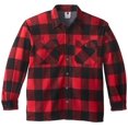 thumbnail image 1 of Rothco Extra Heavyweight Buffalo Plaid Sherpa-lined Flannel Shirts - Red, Large, 1 of 2