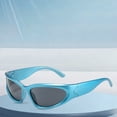 thumbnail image 3 of Wrap Around Sport Sunglasses for Men and Women with Futuristic Shield Design, 3 of 3
