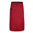 thumbnail image 2 of Milaget Taille Demi Durable Cuisine Tablier Traiteur Chef Hôtel Cuisinier Serveur Pub Rouge, 2 of 9