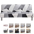 thumbnail image 1 of 2024 Armless Futon Sofa Bed Cover  Stretch Sofa Couch Slipcovers Without Armrests  Printed Furniture Protector Cover  9 Colors, 1 of 8