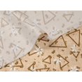 thumbnail image 5 of oneOone Velvet Pale Orange Fabric Texture & Triangle Geometric Sewing Material Print Fabric By The Yard 58 Inch Wide, 5 of 5