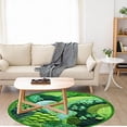 thumbnail image 3 of EGNMCR Bath Rugs,Outdoor Rug Round Green Moss Carpet, Imitation, Floor Mat For Bedroom And Living Room, Non-Slip Balcony Hanging Basket Floor Mat, Bedside Blanket For Bedroom round rug, 3 of 7