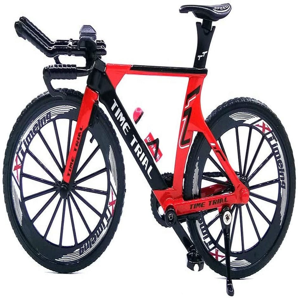 Bamboohart Mini Racing Bicycle Ornament Vehicles Mountain Bike Toy Model Decoration Crafts for Home (Red#1)