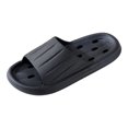 thumbnail image 1 of B91xZ Men's One Slide Sandal Soft Thick Sole Non-Slip Pillow Sandals,Navy 8, 1 of 5