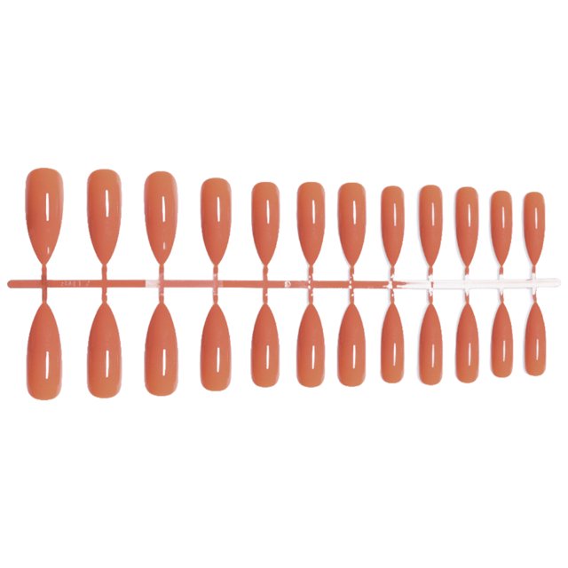 1 Set False Nails Wear-resistant Fashionable Classic Trend Different Colors Exquisite Appearance Distinctive Fake Accessories SM17-2246 Caramel