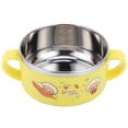 thumbnail image 3 of Children Bowl, Baby Bowl, Kitchen Utensils Rice Feeding Bowl With Lid Double-Layer Heat Insulation For Home Pink,Yellow, 3 of 8