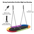 thumbnail image 3 of Patiojoy 60" Flying Saucer Tree Swing Set Outdoor Oval Swing Adjustable Hanging Ropes for Kids Colorful, 3 of 7