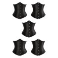 thumbnail image 2 of maskred Femmes Dentelle-Up Corset Shapewear et Confortable Noir L 5Set, 2 of 6