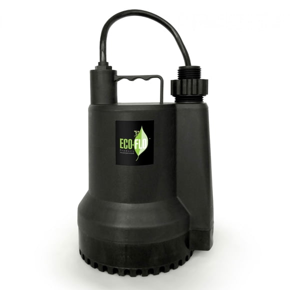 Eco-Flo SUP55 1/4 HP 115 V 1980 GPH Pompe à Eau Utilitaire Submersible Manuelle pour Carter